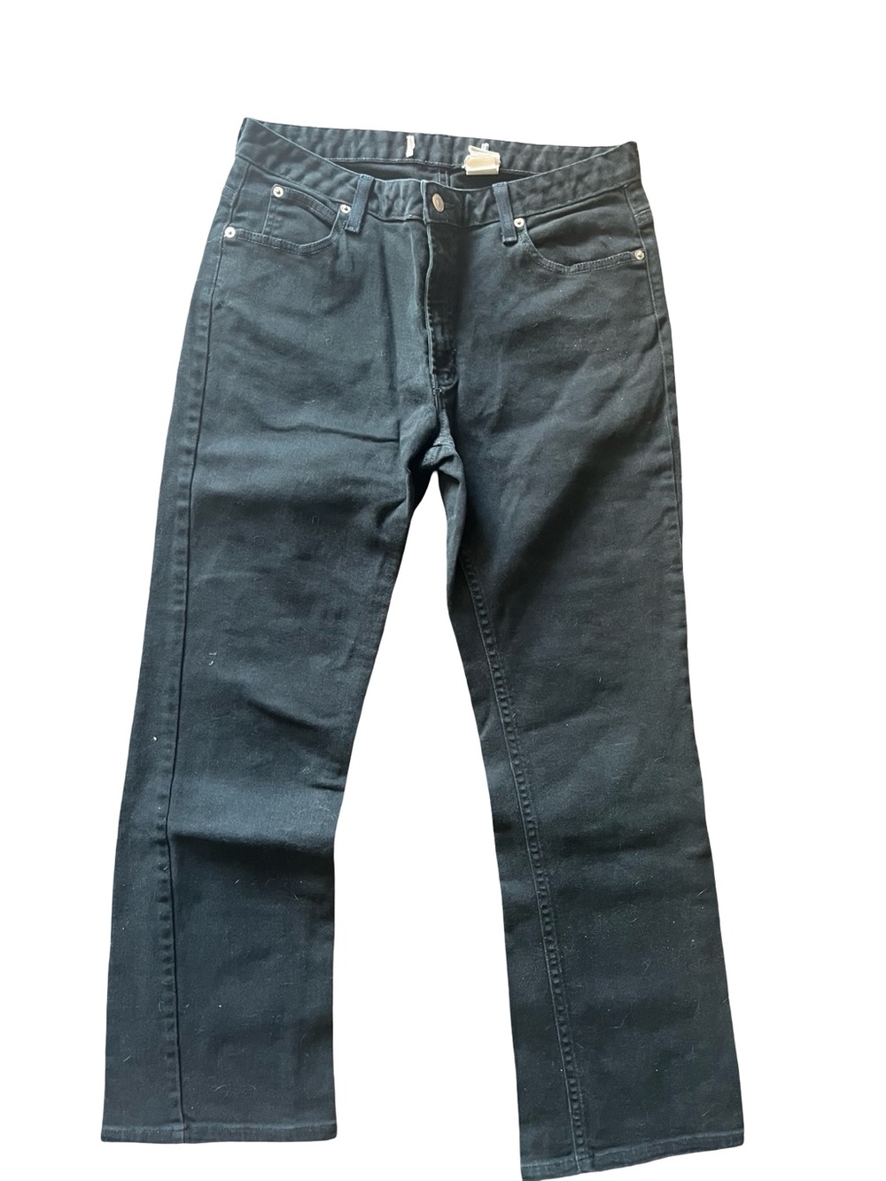 Gap black men's jeans 34waste 38" length work play durable